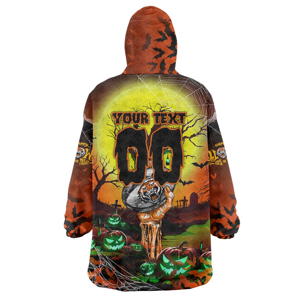 We Are Tigers Halloween Wearable Blanket Hoodie Pumpkin Scary Spooky Season - Aussie Hoodie
