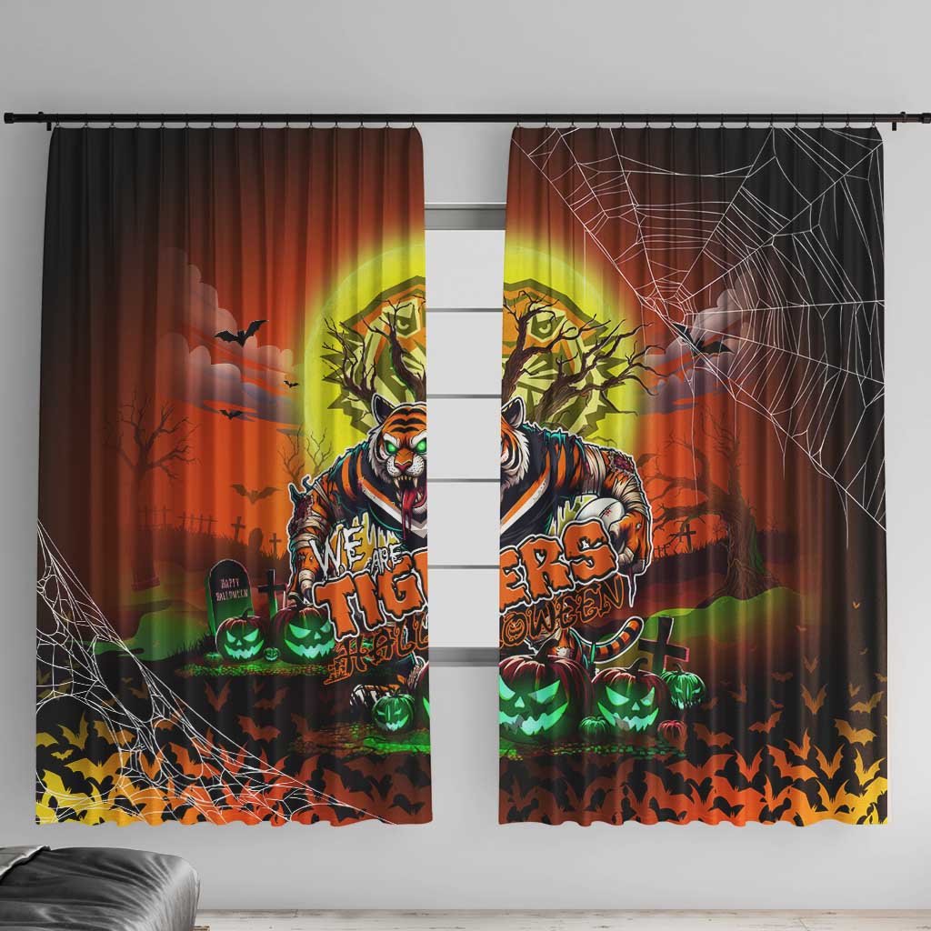 We Are Tigers Halloween Window Curtain Pumpkin Scary Spooky Season - Aussie Hoodie