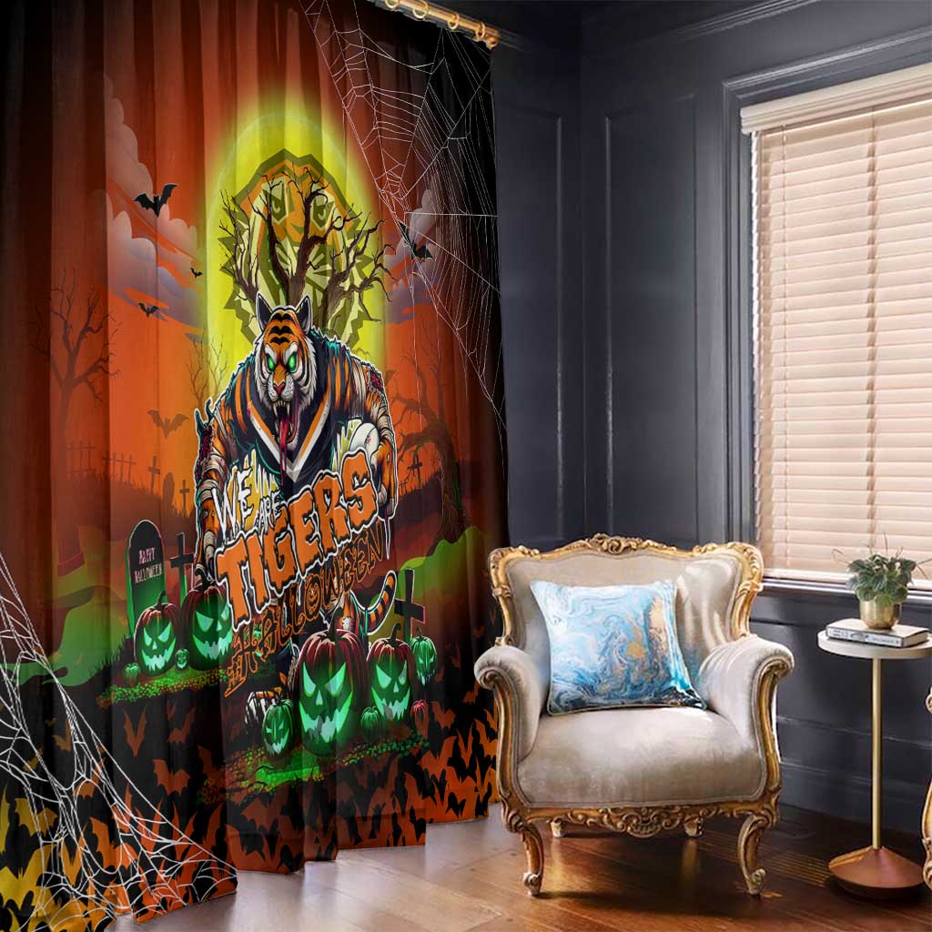 We Are Tigers Halloween Window Curtain Pumpkin Scary Spooky Season - Aussie Hoodie