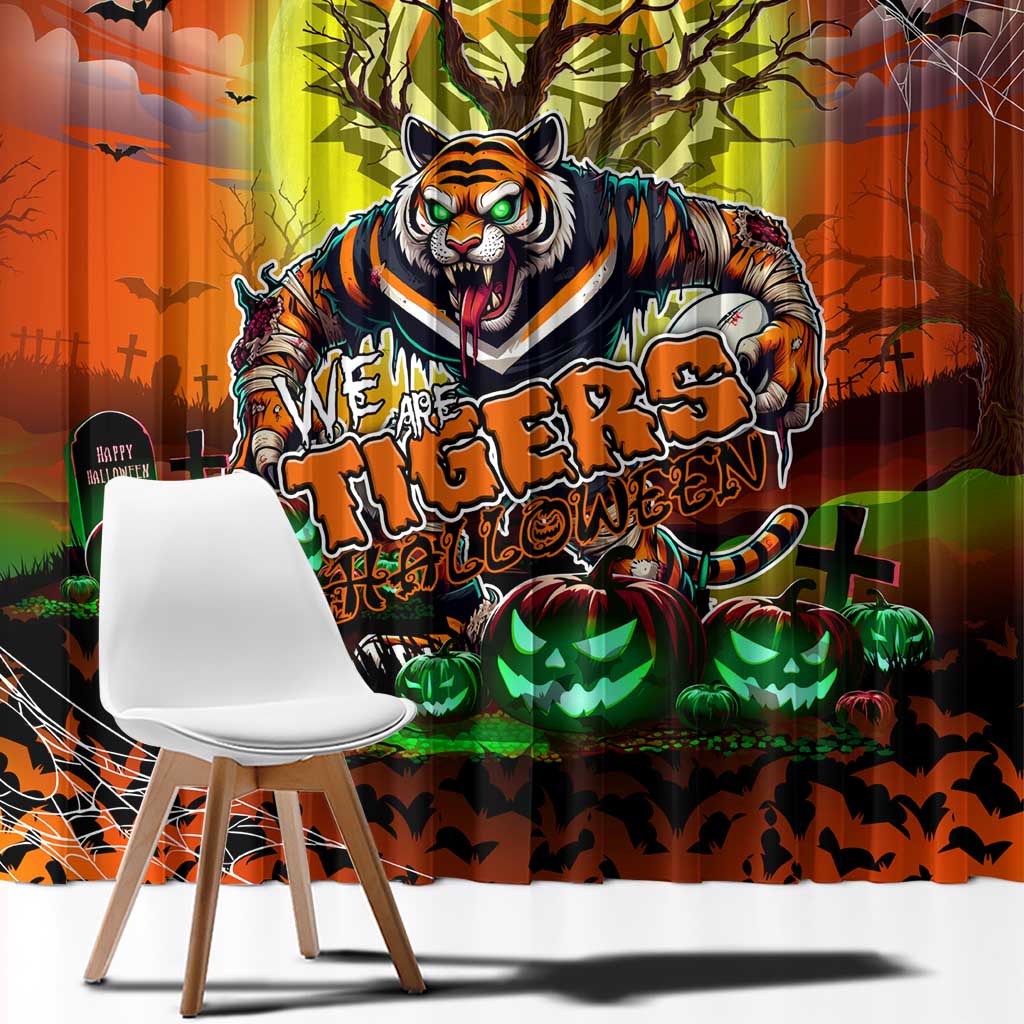 We Are Tigers Halloween Window Curtain Pumpkin Scary Spooky Season - Aussie Hoodie