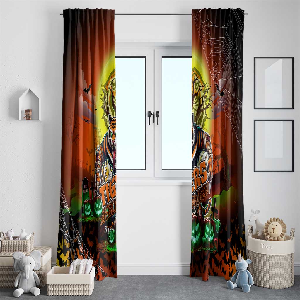 We Are Tigers Halloween Window Curtain Pumpkin Scary Spooky Season - Aussie Hoodie