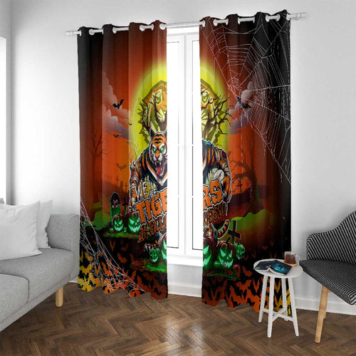 We Are Tigers Halloween Window Curtain Pumpkin Scary Spooky Season - Aussie Hoodie