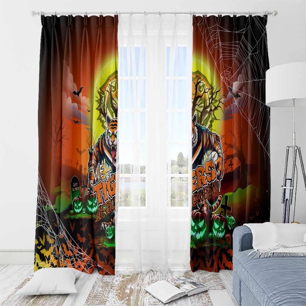 We Are Tigers Halloween Window Curtain Pumpkin Scary Spooky Season - Aussie Hoodie