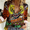 We Are Tigers Halloween Women Casual Shirt Pumpkin Scary Spooky Season - Aussie Hoodie