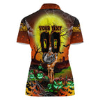 We Are Tigers Halloween Women Polo Shirt Pumpkin Scary Spooky Season - Aussie Hoodie
