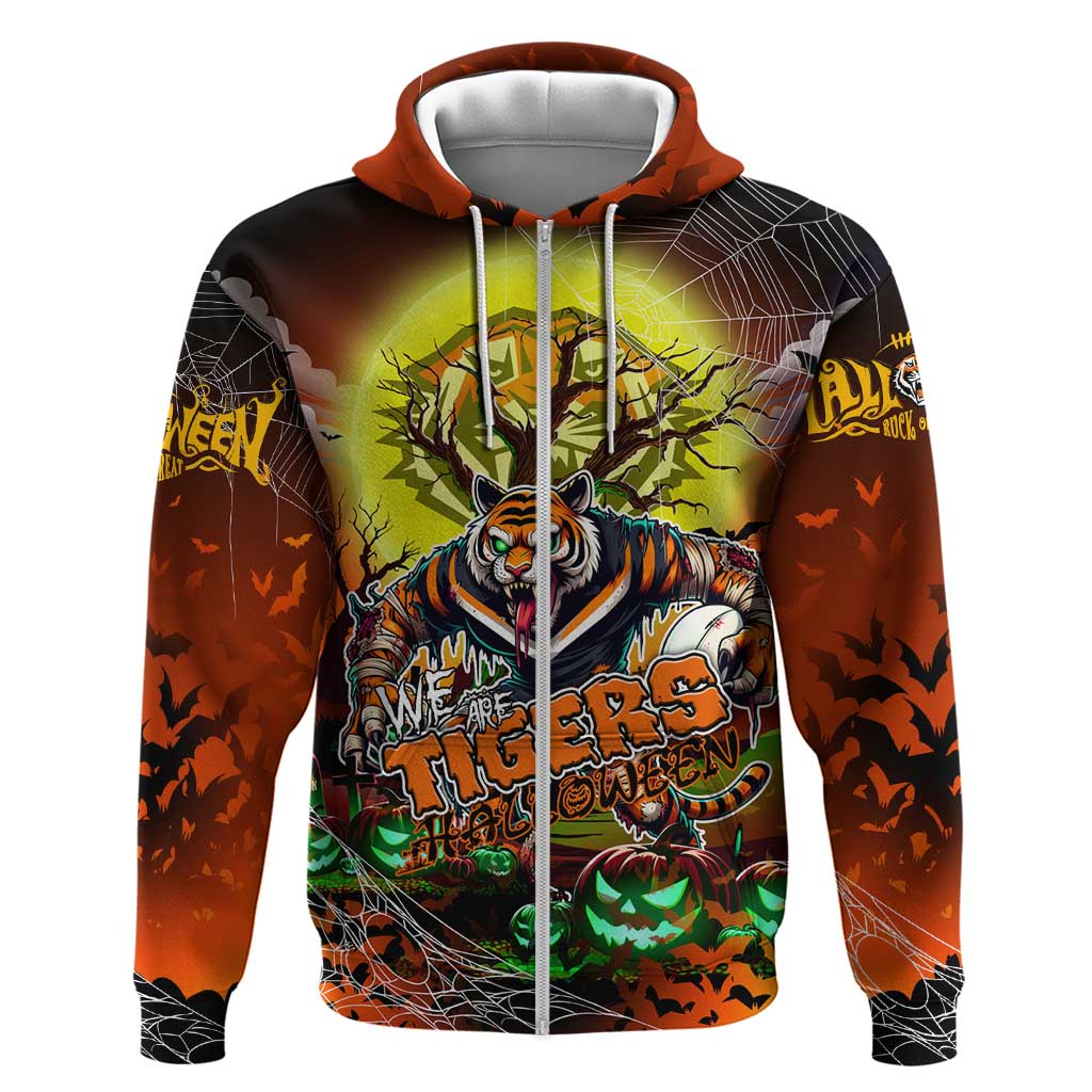 We Are Tigers Halloween Zip Hoodie Pumpkin Scary Spooky Season - Aussie Hoodie