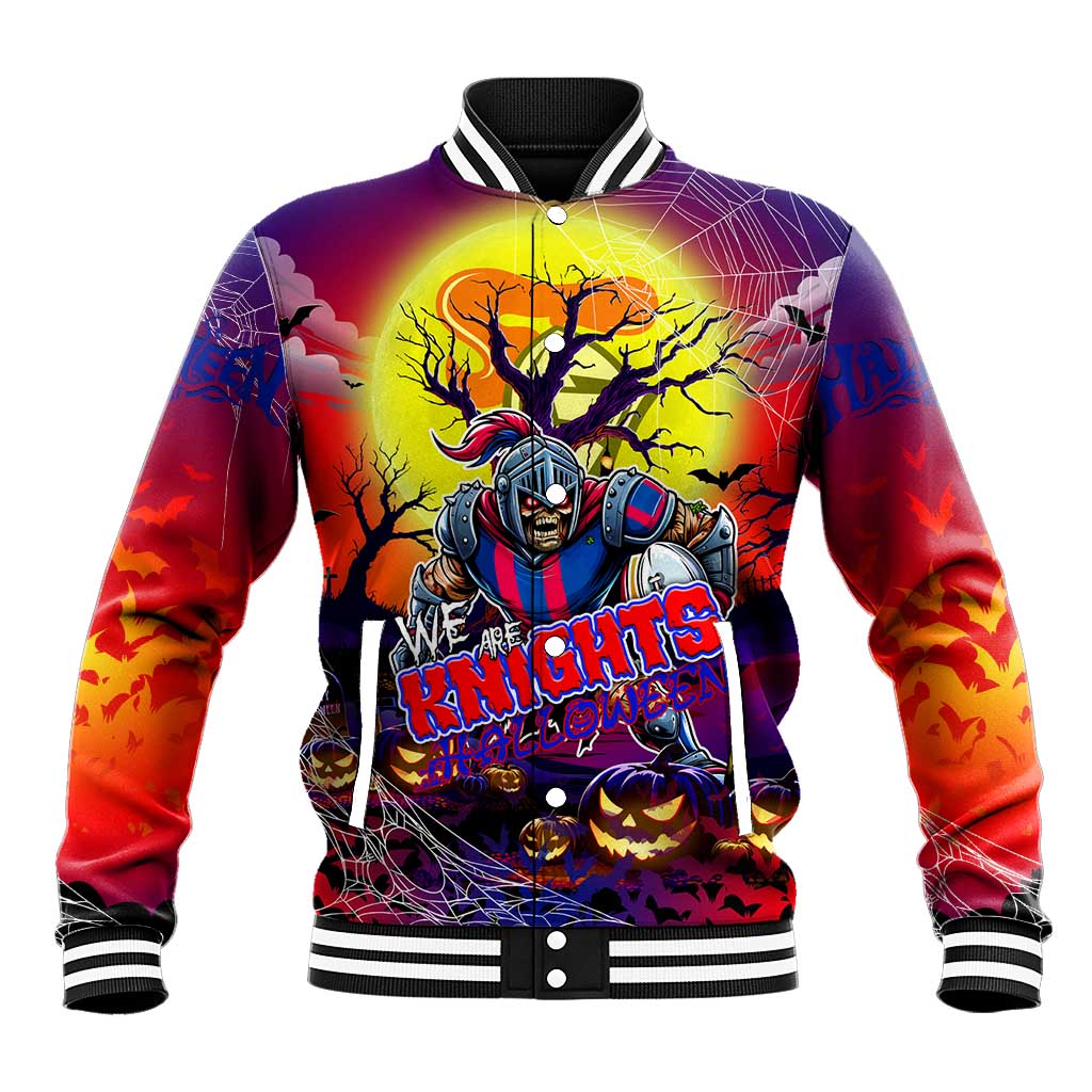 We Are Knights Halloween Baseball Jacket Pumpkin Scary Spooky Season - Aussie Hoodie