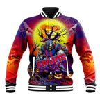 We Are Knights Halloween Baseball Jacket Pumpkin Scary Spooky Season - Aussie Hoodie