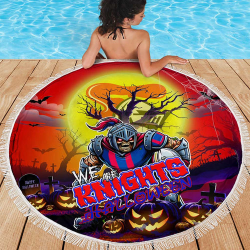 We Are Knights Halloween Beach Blanket Pumpkin Scary Spooky Season - Aussie Hoodie
