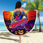 We Are Knights Halloween Beach Blanket Pumpkin Scary Spooky Season - Aussie Hoodie