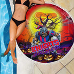 We Are Knights Halloween Beach Blanket Pumpkin Scary Spooky Season - Aussie Hoodie