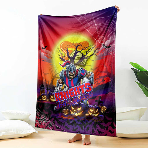 We Are Knights Halloween Blanket Pumpkin Scary Spooky Season - Aussie Hoodie