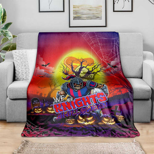 We Are Knights Halloween Blanket Pumpkin Scary Spooky Season - Aussie Hoodie