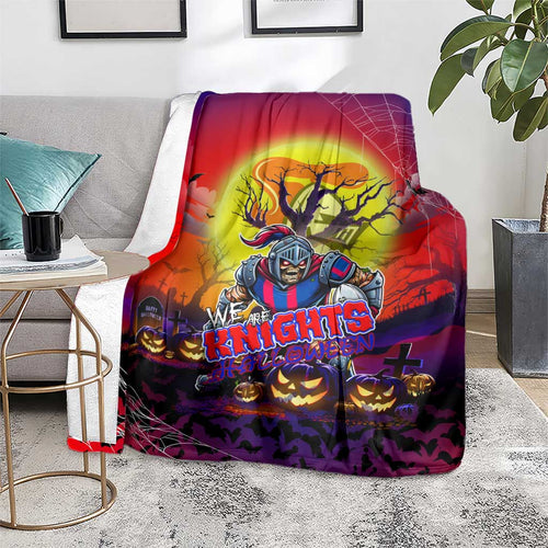 We Are Knights Halloween Blanket Pumpkin Scary Spooky Season - Aussie Hoodie