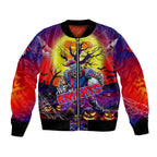 We Are Knights Halloween Bomber Jacket Pumpkin Scary Spooky Season - Aussie Hoodie