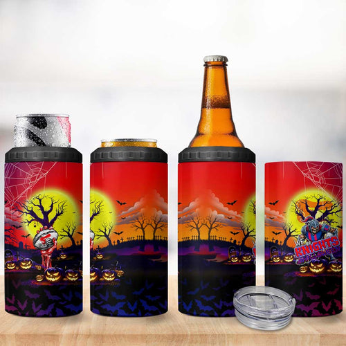 We Are Knights Halloween 4 in 1 Can Cooler Tumbler Pumpkin Scary Spooky Season - Aussie Hoodie