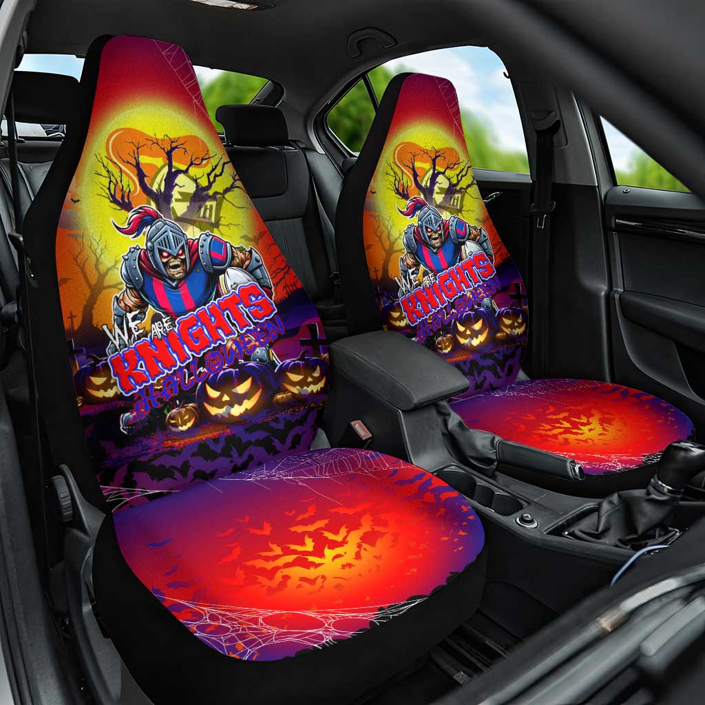 We Are Knights Halloween Car Seat Cover Pumpkin Scary Spooky Season - Aussie Hoodie
