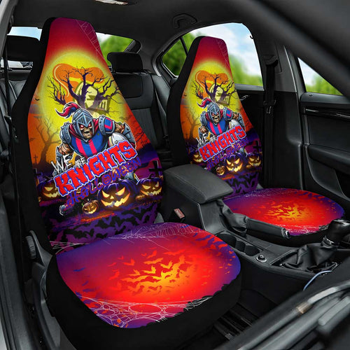 We Are Knights Halloween Car Seat Cover Pumpkin Scary Spooky Season - Aussie Hoodie