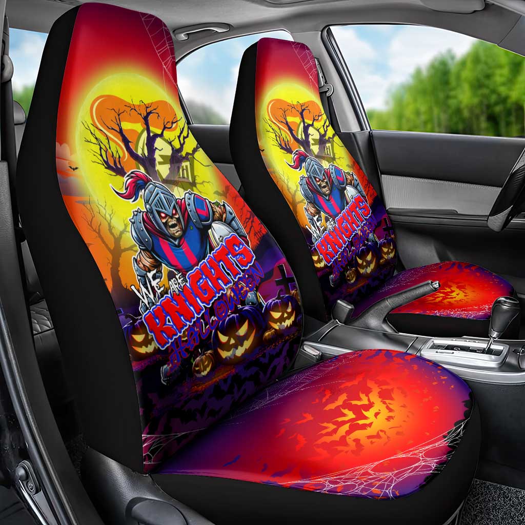 We Are Knights Halloween Car Seat Cover Pumpkin Scary Spooky Season - Aussie Hoodie
