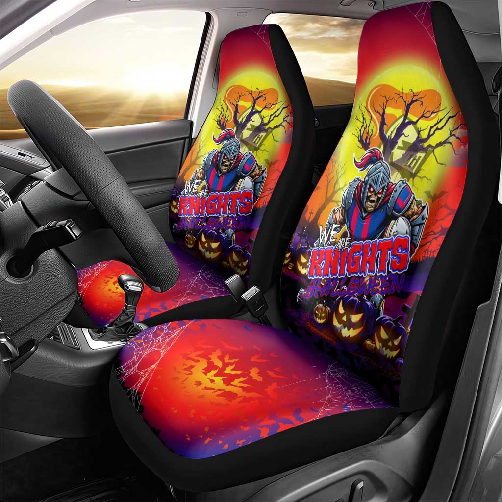 We Are Knights Halloween Car Seat Cover Pumpkin Scary Spooky Season - Aussie Hoodie