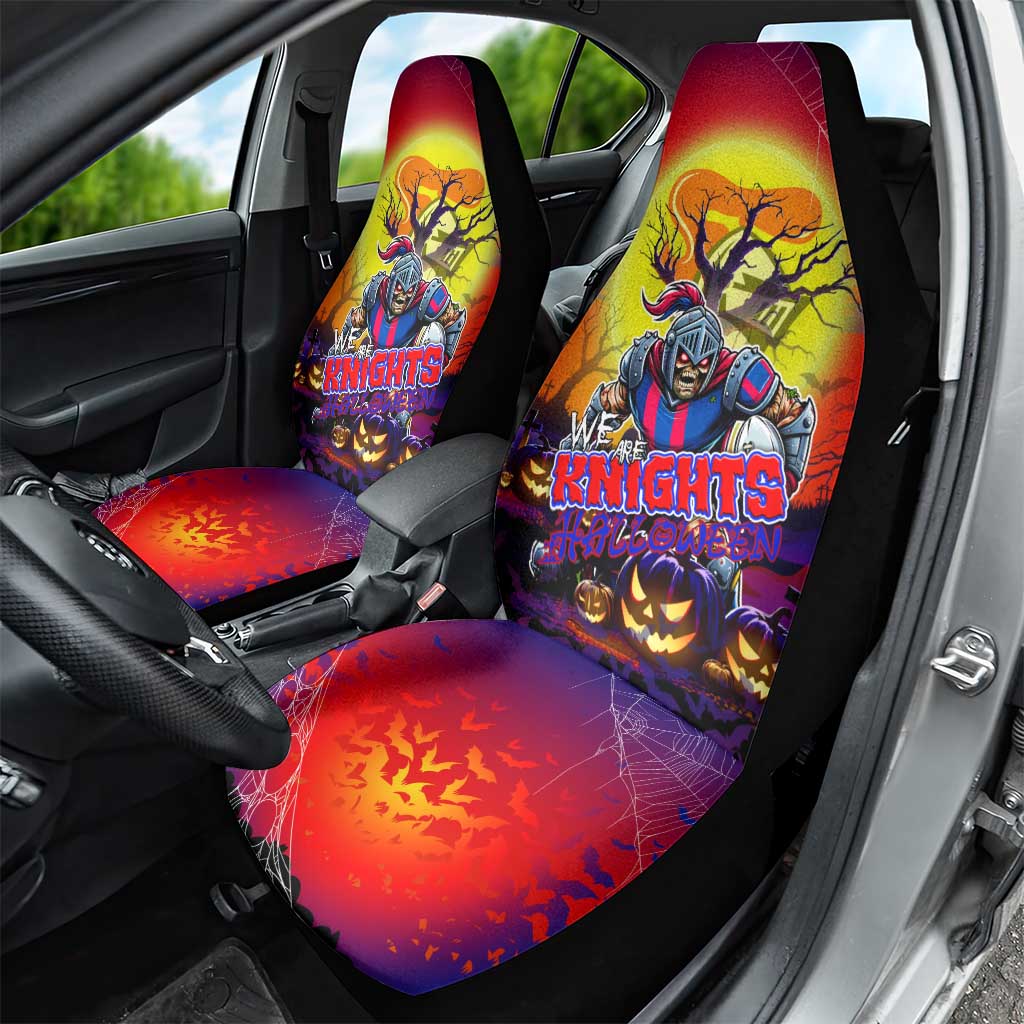 We Are Knights Halloween Car Seat Cover Pumpkin Scary Spooky Season - Aussie Hoodie