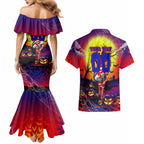 We Are Knights Halloween Couples Matching Mermaid Dress and Hawaiian Shirt Pumpkin Scary Spooky Season - Aussie Hoodie