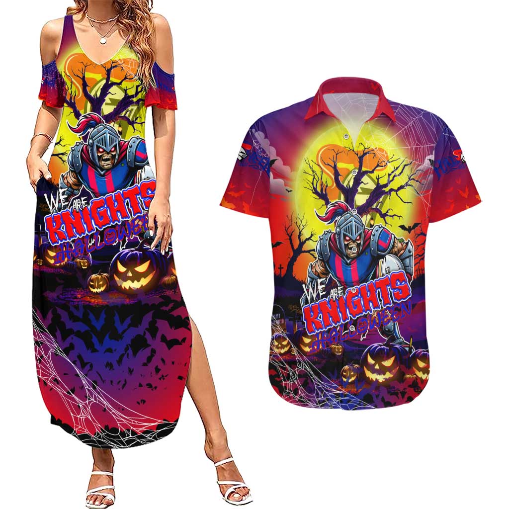 We Are Knights Halloween Couples Matching Summer Maxi Dress and Hawaiian Shirt Pumpkin Scary Spooky Season - Aussie Hoodie