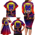 We Are Knights Halloween Family Matching Long Sleeve Bodycon Dress and Hawaiian Shirt Pumpkin Scary Spooky Season - Aussie Hoodie