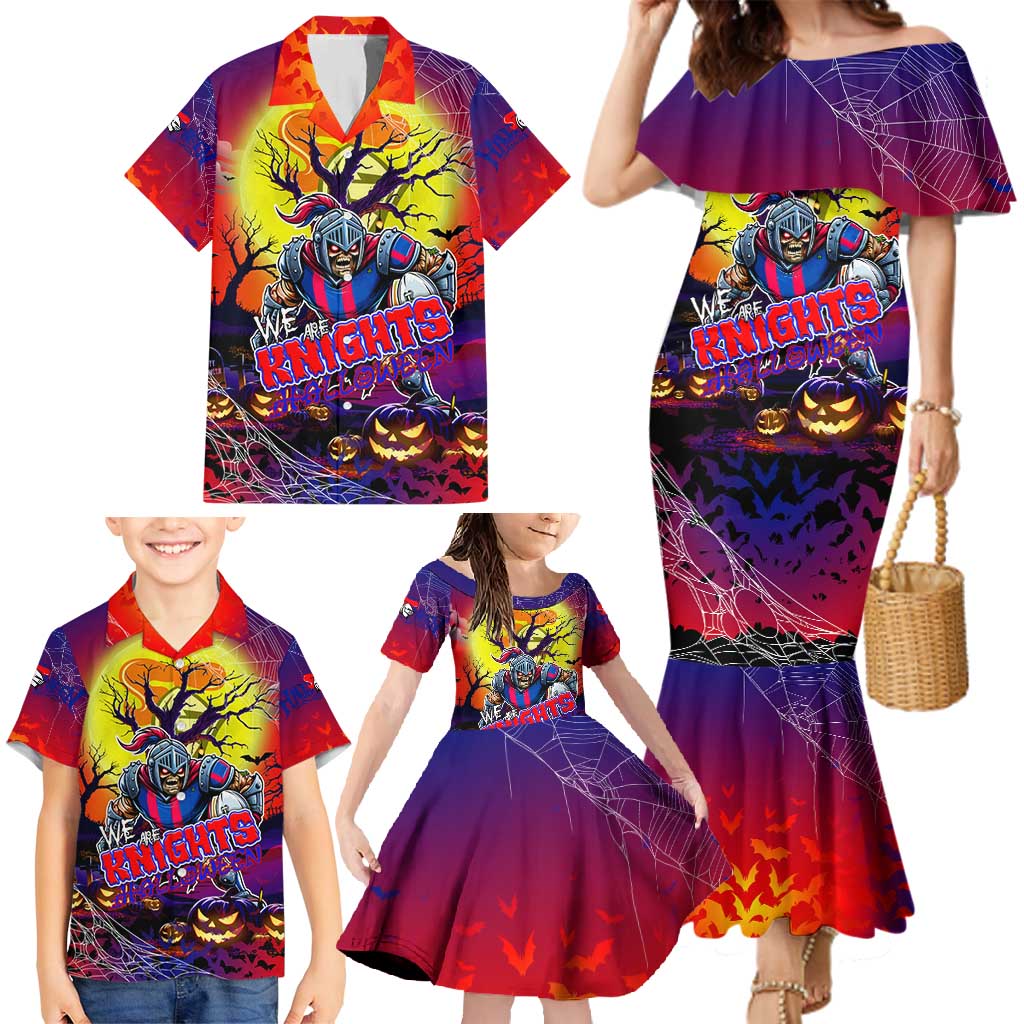 We Are Knights Halloween Family Matching Mermaid Dress and Hawaiian Shirt Pumpkin Scary Spooky Season - Aussie Hoodie