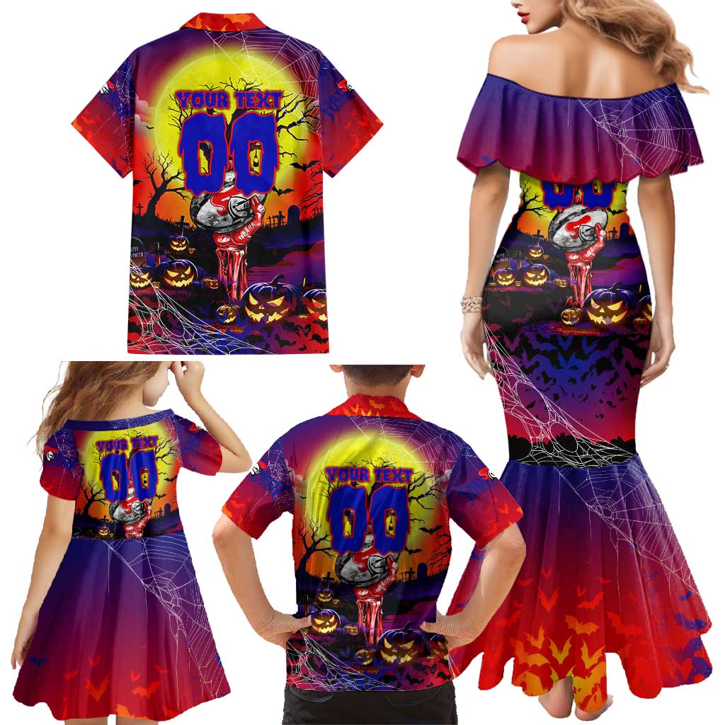 We Are Knights Halloween Family Matching Mermaid Dress and Hawaiian Shirt Pumpkin Scary Spooky Season - Aussie Hoodie