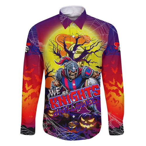 We Are Knights Halloween Family Matching Mermaid Dress and Hawaiian Shirt Pumpkin Scary Spooky Season - Aussie Hoodie