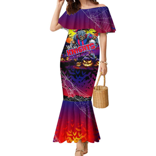 We Are Knights Halloween Family Matching Mermaid Dress and Hawaiian Shirt Pumpkin Scary Spooky Season - Aussie Hoodie