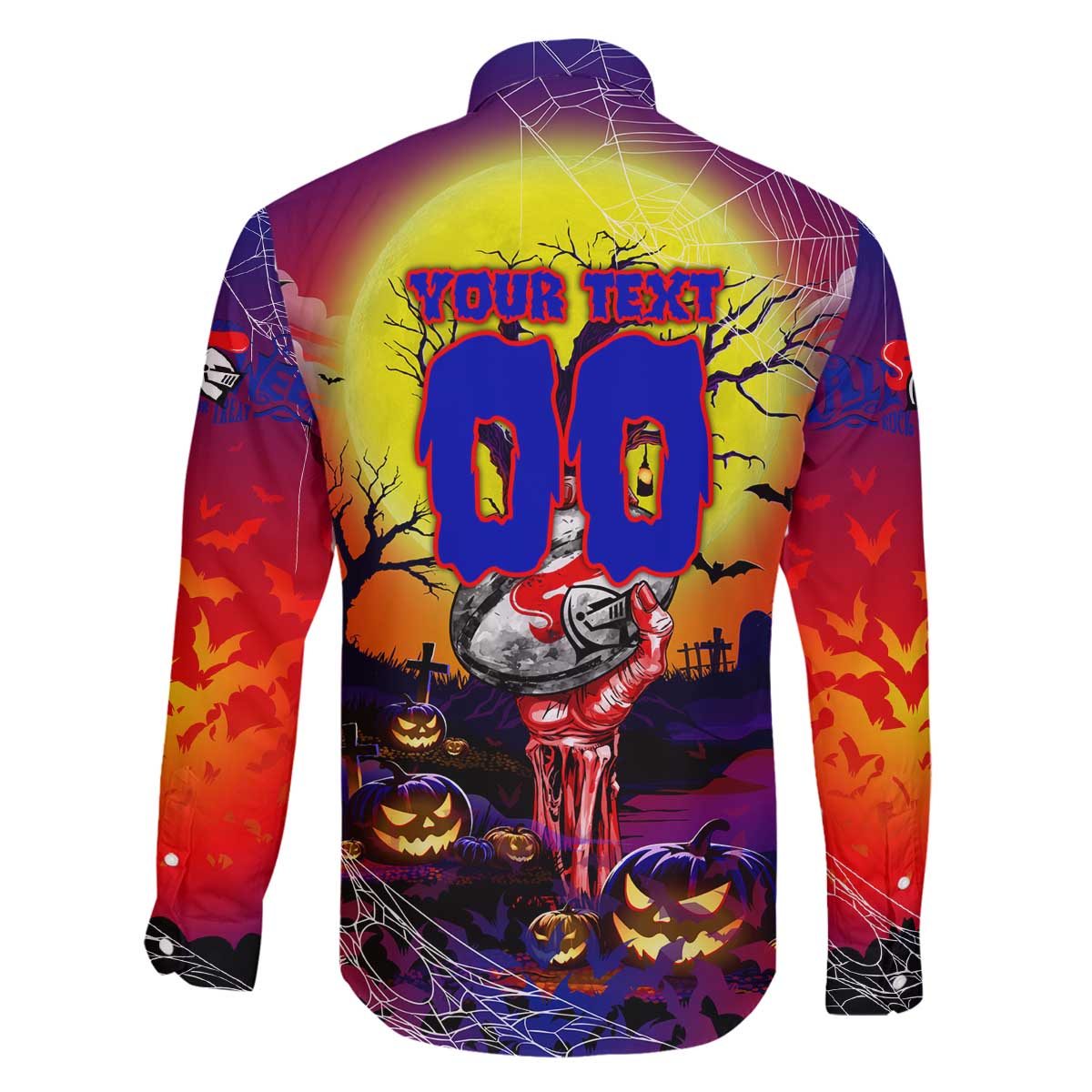 We Are Knights Halloween Family Matching Off The Shoulder Long Sleeve Dress and Hawaiian Shirt Pumpkin Scary Spooky Season - Aussie Hoodie