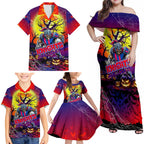 We Are Knights Halloween Family Matching Off Shoulder Maxi Dress and Hawaiian Shirt Pumpkin Scary Spooky Season - Aussie Hoodie