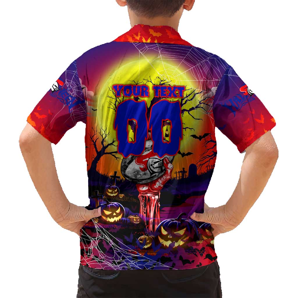 We Are Knights Halloween Family Matching Off Shoulder Maxi Dress and Hawaiian Shirt Pumpkin Scary Spooky Season - Aussie Hoodie