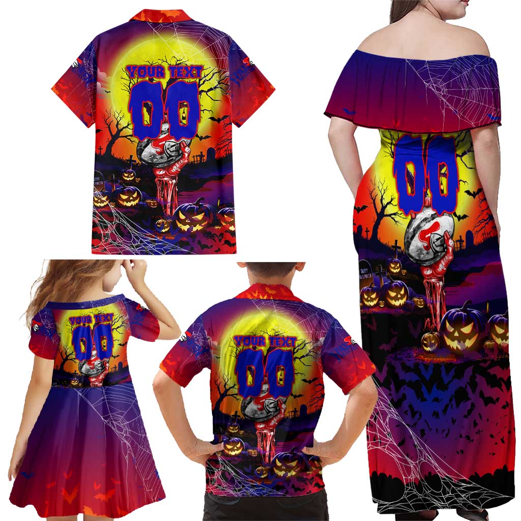 We Are Knights Halloween Family Matching Off Shoulder Maxi Dress and Hawaiian Shirt Pumpkin Scary Spooky Season - Aussie Hoodie