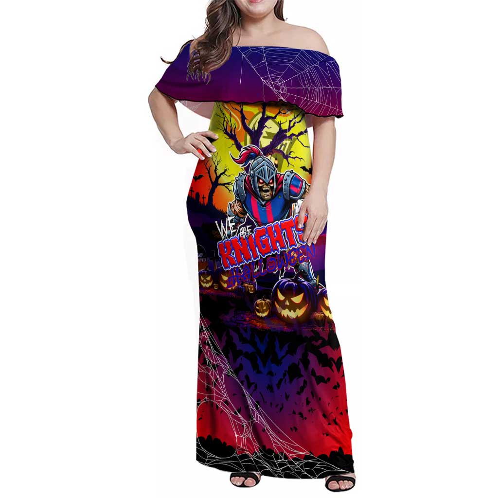 We Are Knights Halloween Family Matching Off Shoulder Maxi Dress and Hawaiian Shirt Pumpkin Scary Spooky Season - Aussie Hoodie