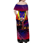 We Are Knights Halloween Family Matching Off Shoulder Maxi Dress and Hawaiian Shirt Pumpkin Scary Spooky Season - Aussie Hoodie