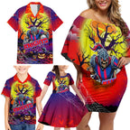 We Are Knights Halloween Family Matching Off Shoulder Short Dress and Hawaiian Shirt Pumpkin Scary Spooky Season - Aussie Hoodie
