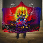 We Are Knights Halloween Hooded Blanket Pumpkin Scary Spooky Season - Aussie Hoodie