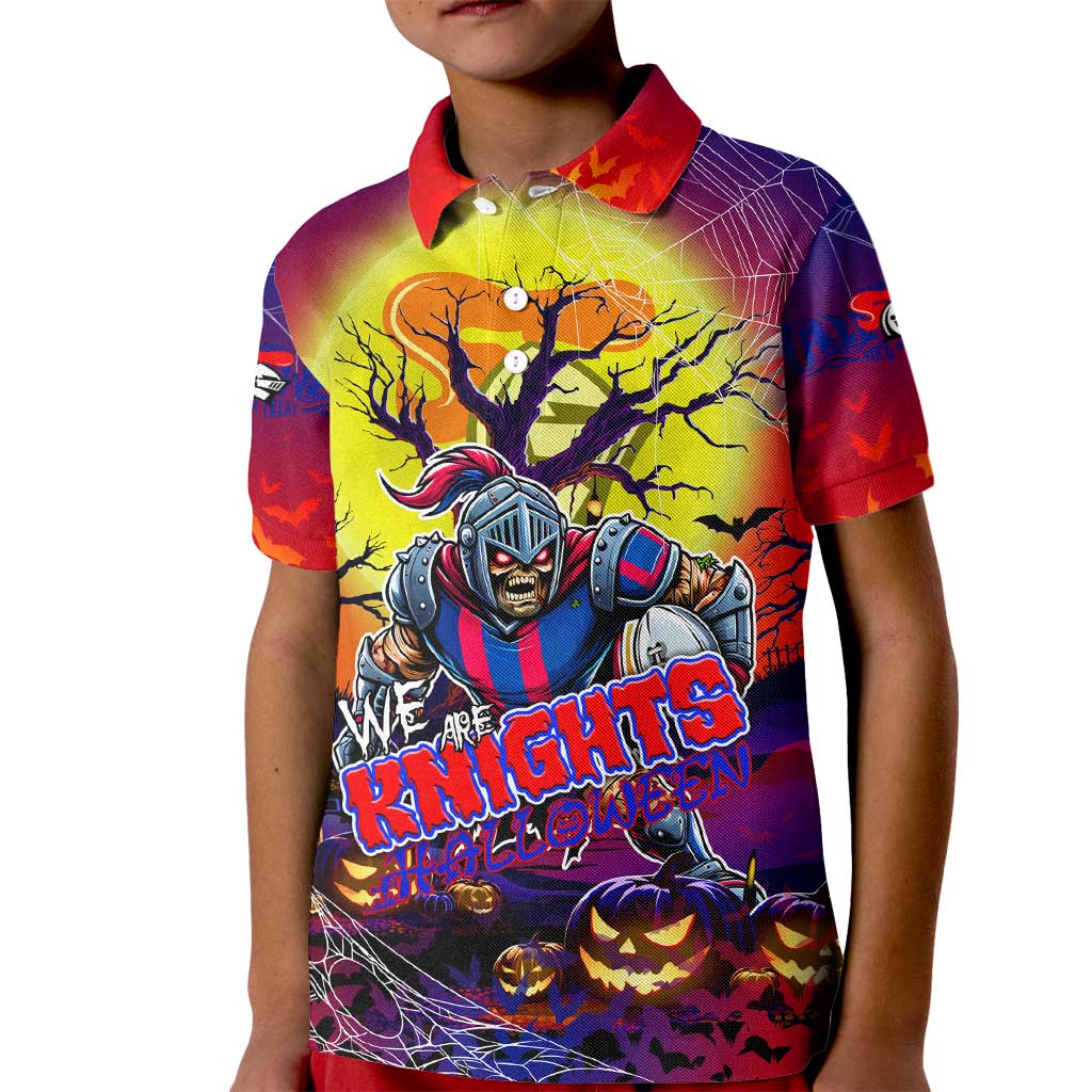 We Are Knights Halloween Kid Polo Shirt Pumpkin Scary Spooky Season - Aussie Hoodie