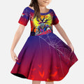 We Are Knights Halloween Kid Short Sleeve Dress Pumpkin Scary Spooky Season - Aussie Hoodie
