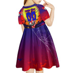 We Are Knights Halloween Kid Short Sleeve Dress Pumpkin Scary Spooky Season - Aussie Hoodie