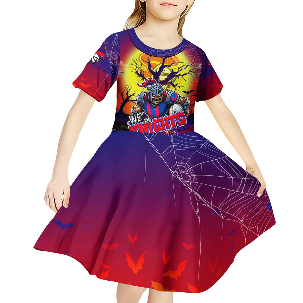 We Are Knights Halloween Kid Short Sleeve Dress Pumpkin Scary Spooky Season - Aussie Hoodie
