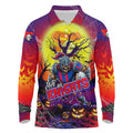 We Are Knights Halloween Long Sleeve Polo Shirt Pumpkin Scary Spooky Season - Aussie Hoodie