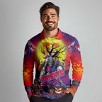We Are Knights Halloween Long Sleeve Polo Shirt Pumpkin Scary Spooky Season - Aussie Hoodie