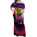 We Are Knights Halloween Off Shoulder Maxi Dress Pumpkin Scary Spooky Season - Aussie Hoodie