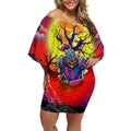 We Are Knights Halloween Off Shoulder Short Dress Pumpkin Scary Spooky Season - Aussie Hoodie