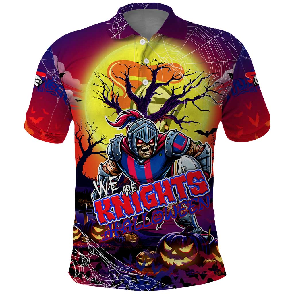 We Are Knights Halloween Polo Shirt Pumpkin Scary Spooky Season - Aussie Hoodie