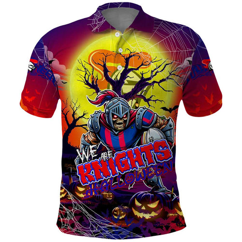We Are Knights Halloween Polo Shirt Pumpkin Scary Spooky Season - Aussie Hoodie